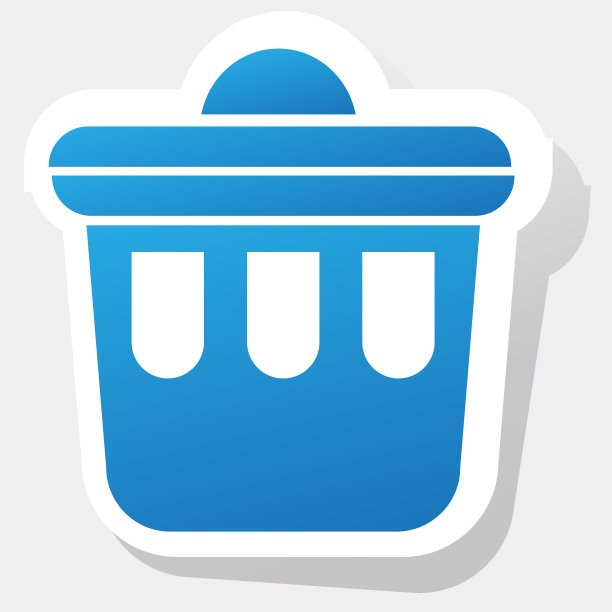 bin图标，回收站图标矢量-插图图片下载