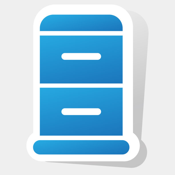 储物柜平面矢量图标-插图图片下载