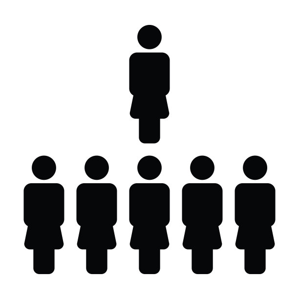 人的图标向量女性群体的人的符号化身为企业管理团队在平色字形象形文字图片下载