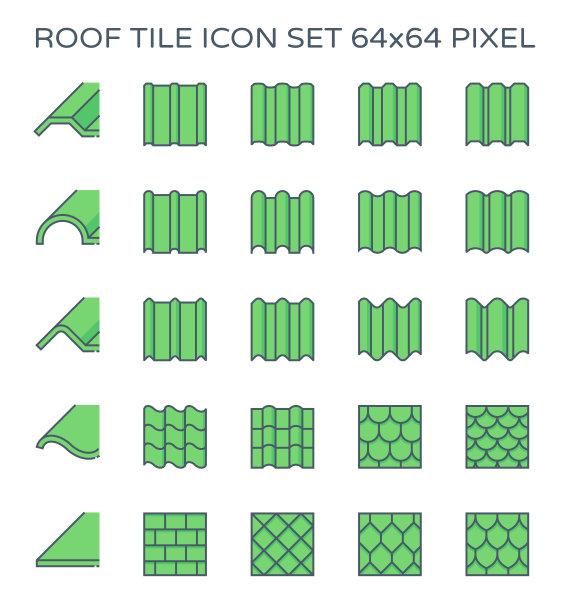 屋顶瓦图标图片下载