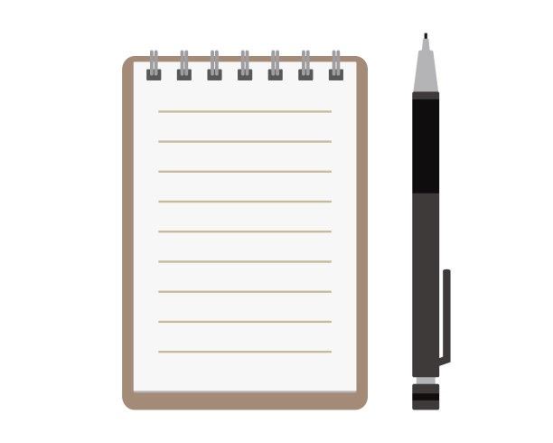笔记本钢笔素材图片