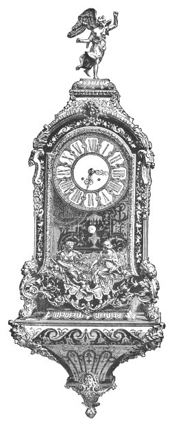 路易十四风格的卡特尔时钟André-Charles Boulle (1643-1715)图片下载