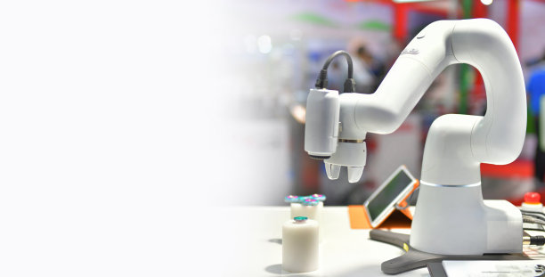 工厂中的现代机器人视觉系统图片下载