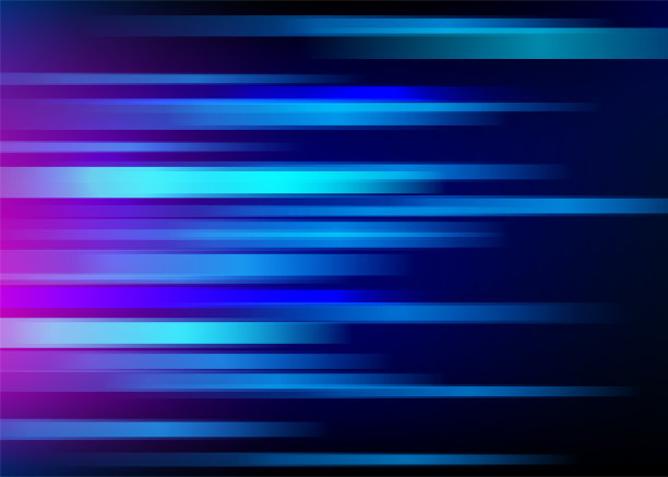 抽象的蓝色背景与浅水平线。速度运动设计。动态运动结构。技术流矢量图图片下载