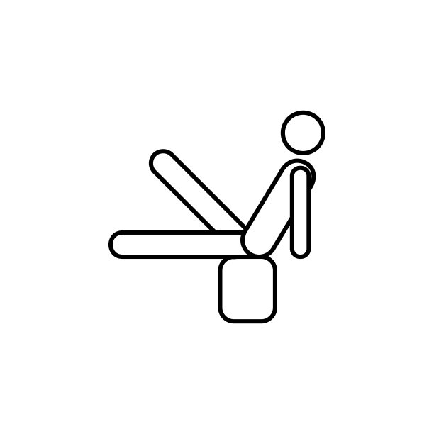 脚训练图标。移动概念和web应用程序的药物理疗腿的图标元素。细线脚训练图标可以用于网络和移动图片下载