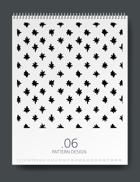 插图，图案，日历，套，书封面图片下载