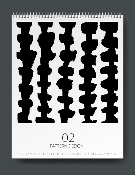 插图，图案，日历，套，书封面图片下载