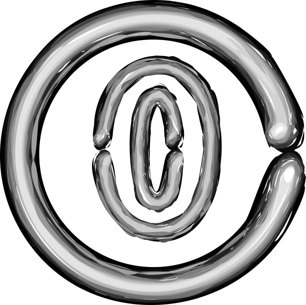 黑色霓虹数字0图片下载