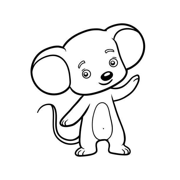 彩色书,鼠标素材图片