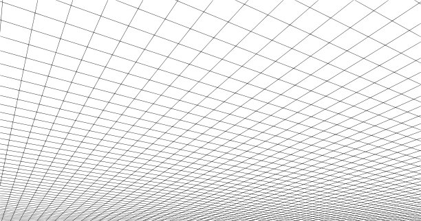 3尺寸网格线用于三维设计，可以用于几何背景或绘图使用网格线指导容易地使线或曲线从网格点到白底点。图片下载