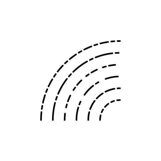 彩虹图标。移动概念和web应用的滴水图标元素。细线彩虹图标可以用于网络和移动图片下载