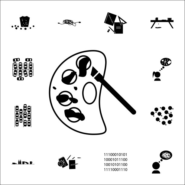 油漆图标一团糟。混乱图标通用设置为网络和移动图片下载