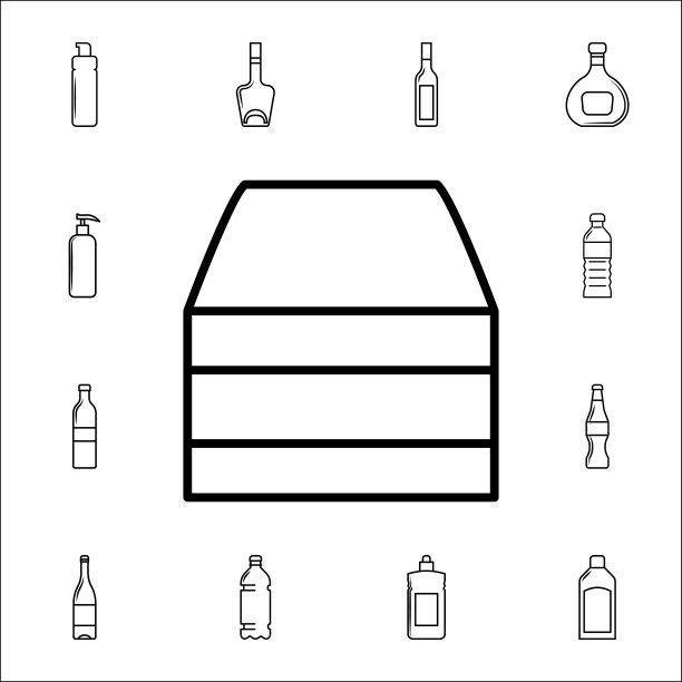 一管奶油图标。瓶子图标通用设置为网络和移动图片下载