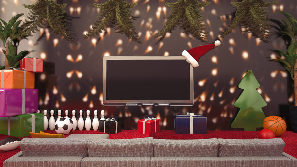 圣诞贺卡新年抄写空间在客厅图片下载