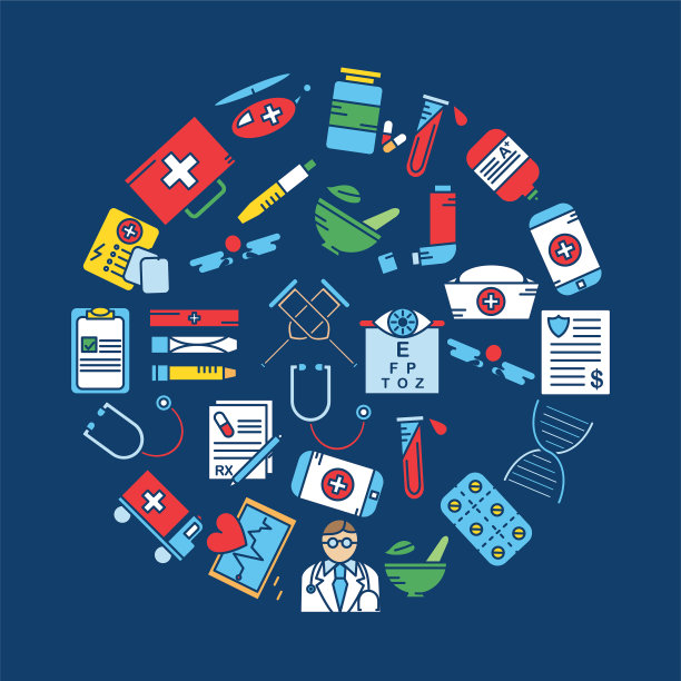 医疗线图标设置-圆圈图片下载