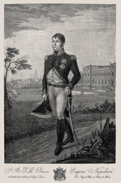 Eugène Rose de Beauharnais, Leuchtenberg公爵(1781年9月3日- 1824年2月21日)是Alexandre de Beauharnais和Joséphine Tascher de la Pagerie的第一个孩子和唯一的儿子，拿破仑一世的第一任妻子。图片下载