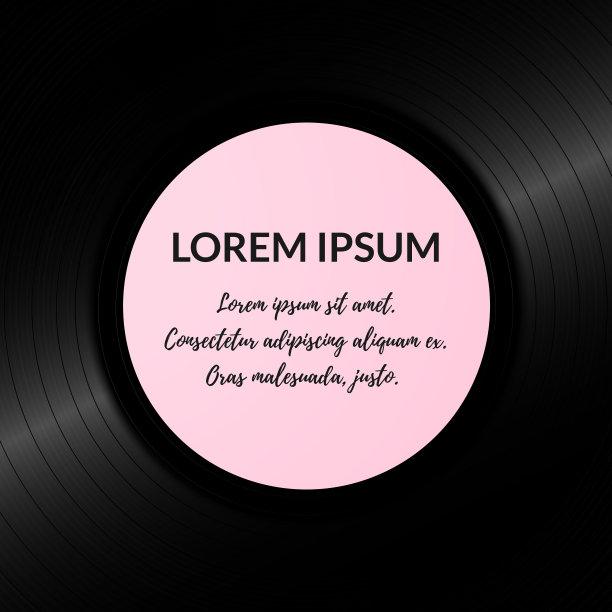 老式黑胶唱片背景。复古音乐背景模板。图片下载