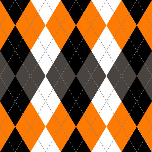 万圣节Argyle格子。苏格兰笼背景图片下载