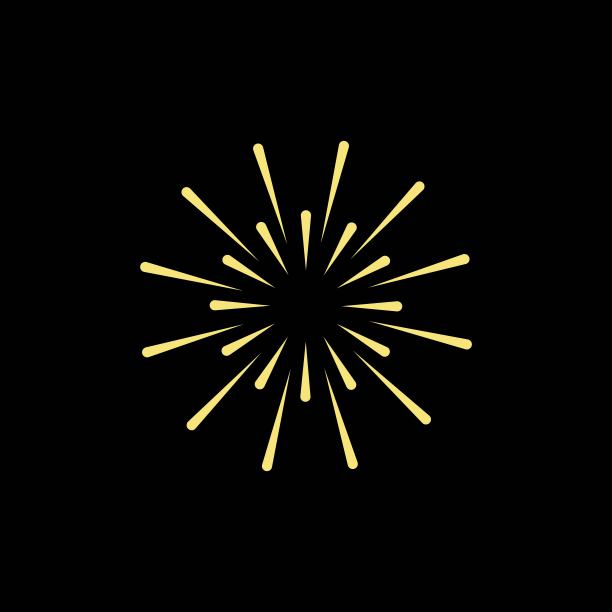 烟花矢量模板设计插图图片下载