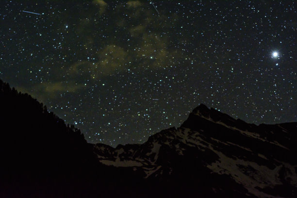 意大利阿尔卑斯山的夜景图片下载