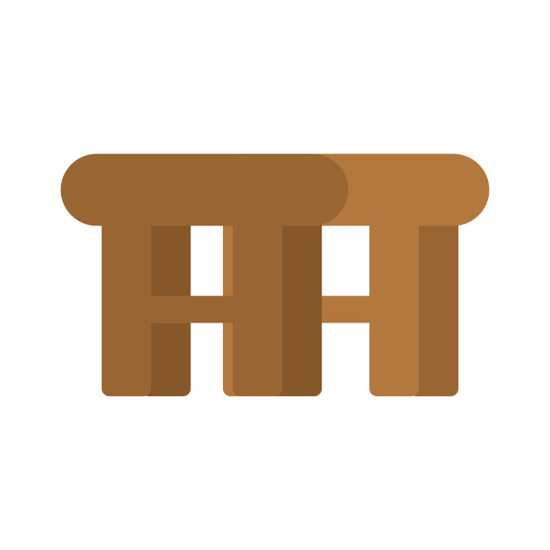 木凳子孤立。斯堪的纳维亚风格的乡村家具。矢量图图片下载