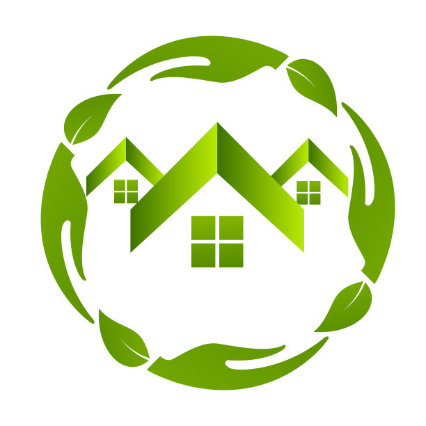 房地产，生态住宅设计矢量模板图片下载