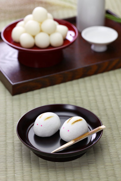 Rabbit manju，日本赏月美食图片下载