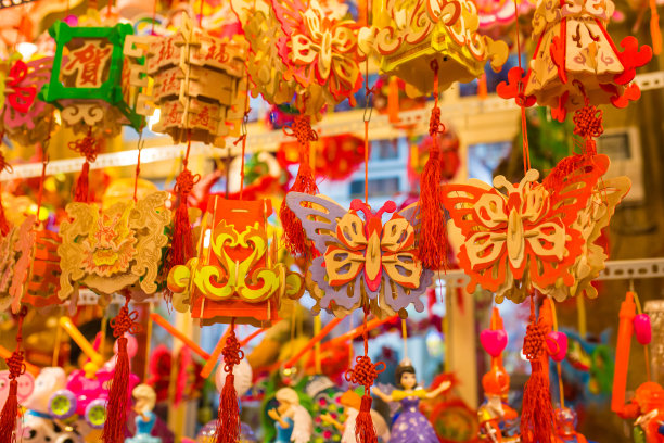 彩色纸灯笼图片下载