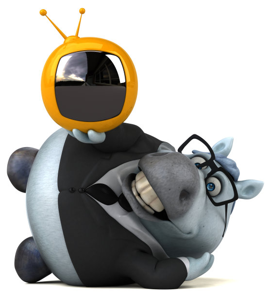 有趣的马- 3D插图图片下载