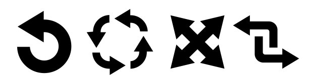 黑色平面箭头组合集图片下载