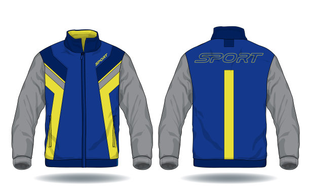 运动夹克的矢量插图图片下载