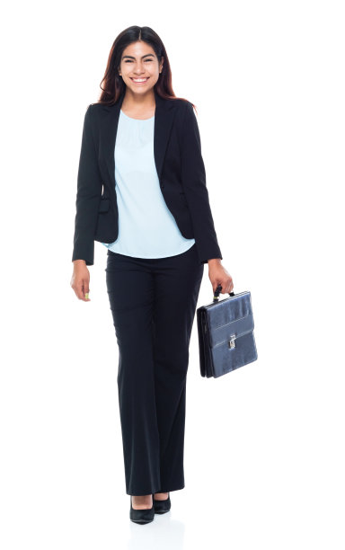 拿着公文包的职业女商人图片下载