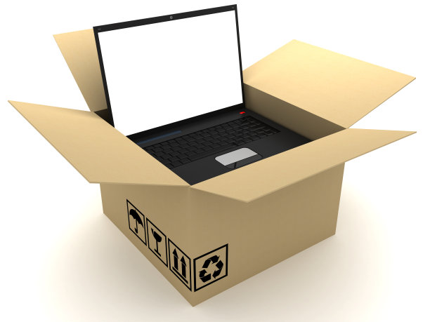 打开邮箱和笔记本电脑图片下载