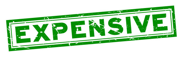 垃圾绿色昂贵字方橡胶印章印章上的白色背景图片下载