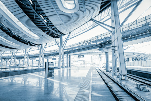 现代火车站的内部图片下载