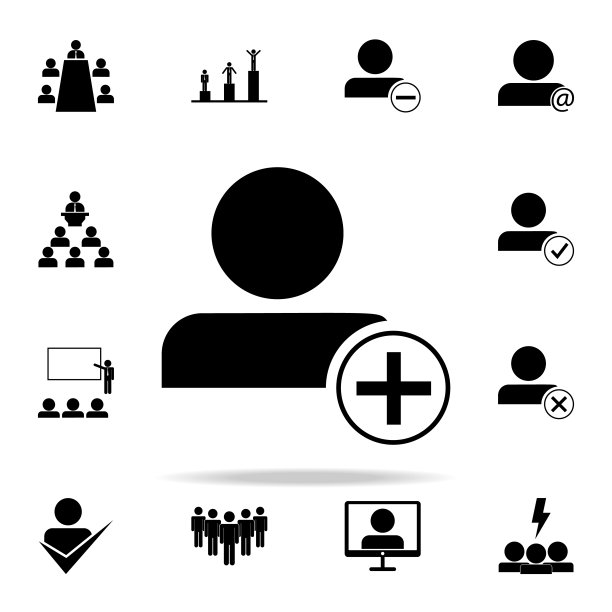 添加帧图标。团队图标通用设置为网络和移动图片下载