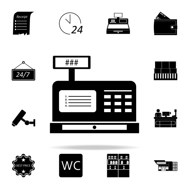 提款机图标。市场图标通用设置为网络和移动图片下载