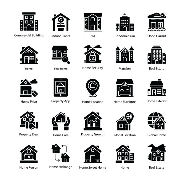 属性字形图标包图片下载