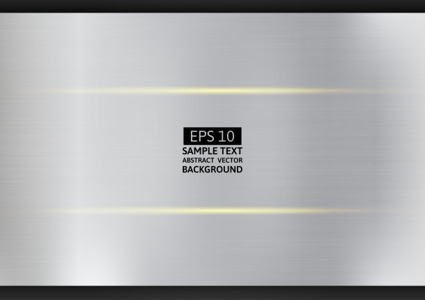 金属银色和黑色几何抽象背景现代设计，矢量插图图片下载