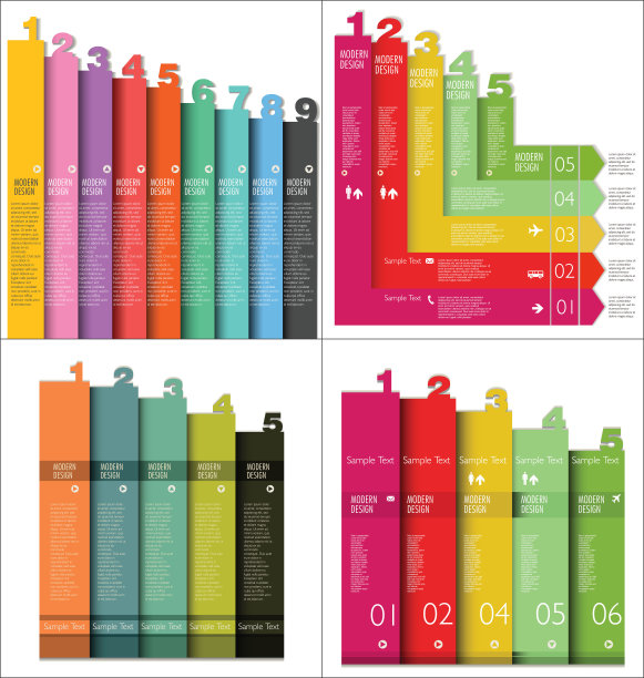 现代信息图形设计布局图片下载