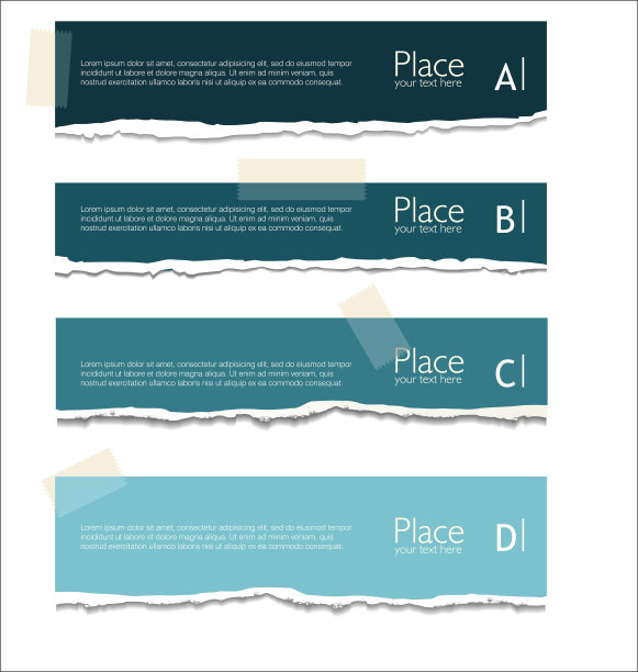 撕裂的纸背景与空间的文本图片下载