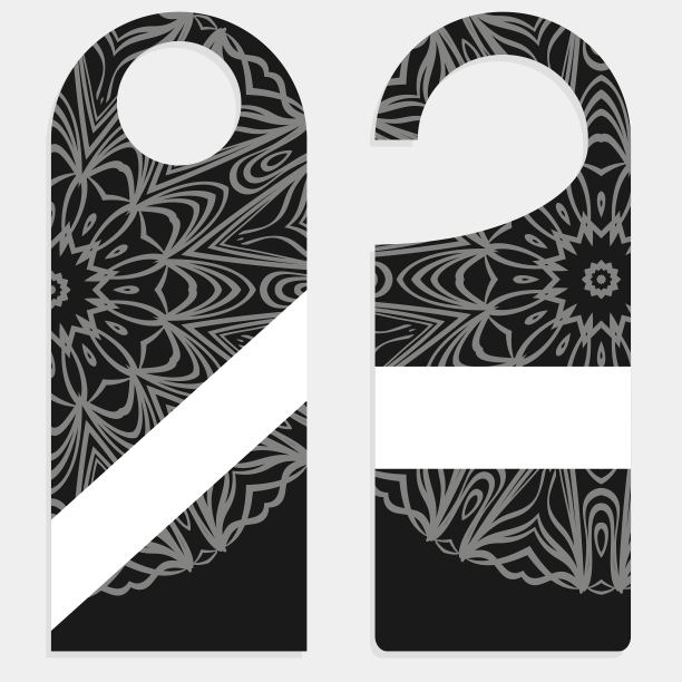 特殊曼荼罗设计的门衣架。矢量插图。酒店、销售图片下载