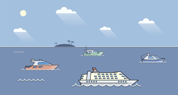 客船。海上运输班轮。海洋豪华游艇。图片下载