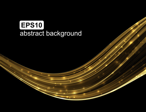 抽象的光波未来背景。素材图片