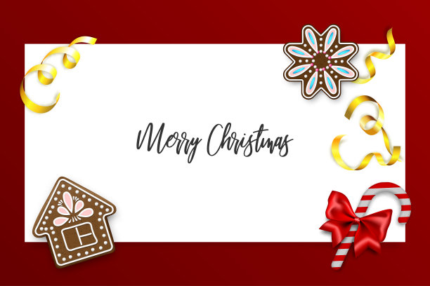 圣诞姜饼节日横幅图片下载