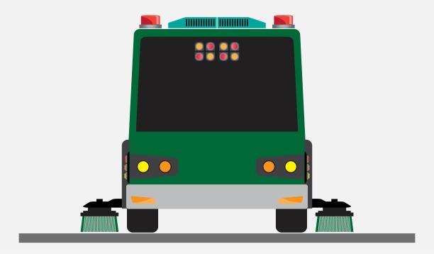 街道清扫车矢量图片下载