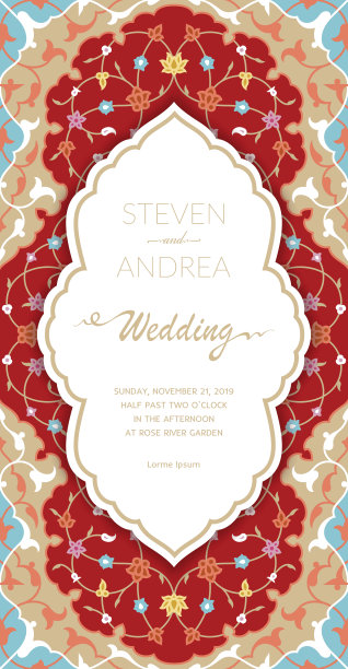 以花卉装饰为背景的婚礼卡片或请柬。图片下载