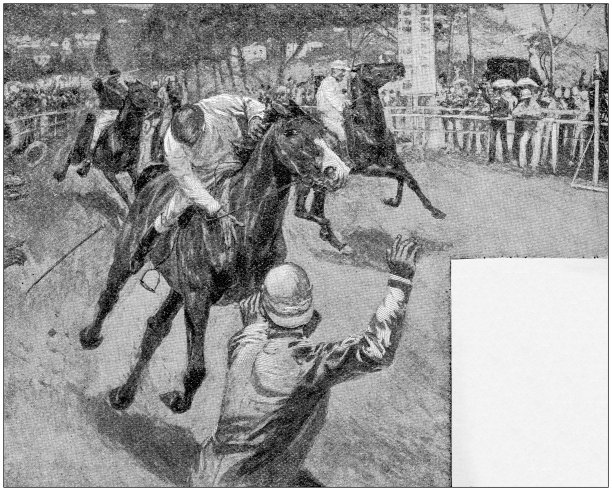 古画插图:赛马图片下载