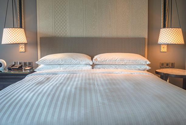 主卧室和特大号床。图片下载