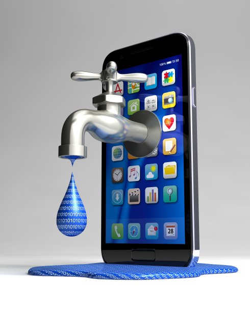 带水龙头的智能手机图片下载